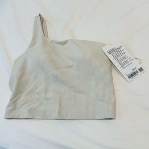 Lululemon ribbed nulu asymmetrical yoga tank